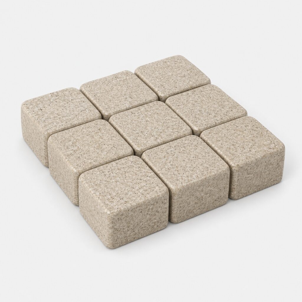 Брусчатка Южно-Султаевская 200×100×30 мм Полнопил — вариант 9