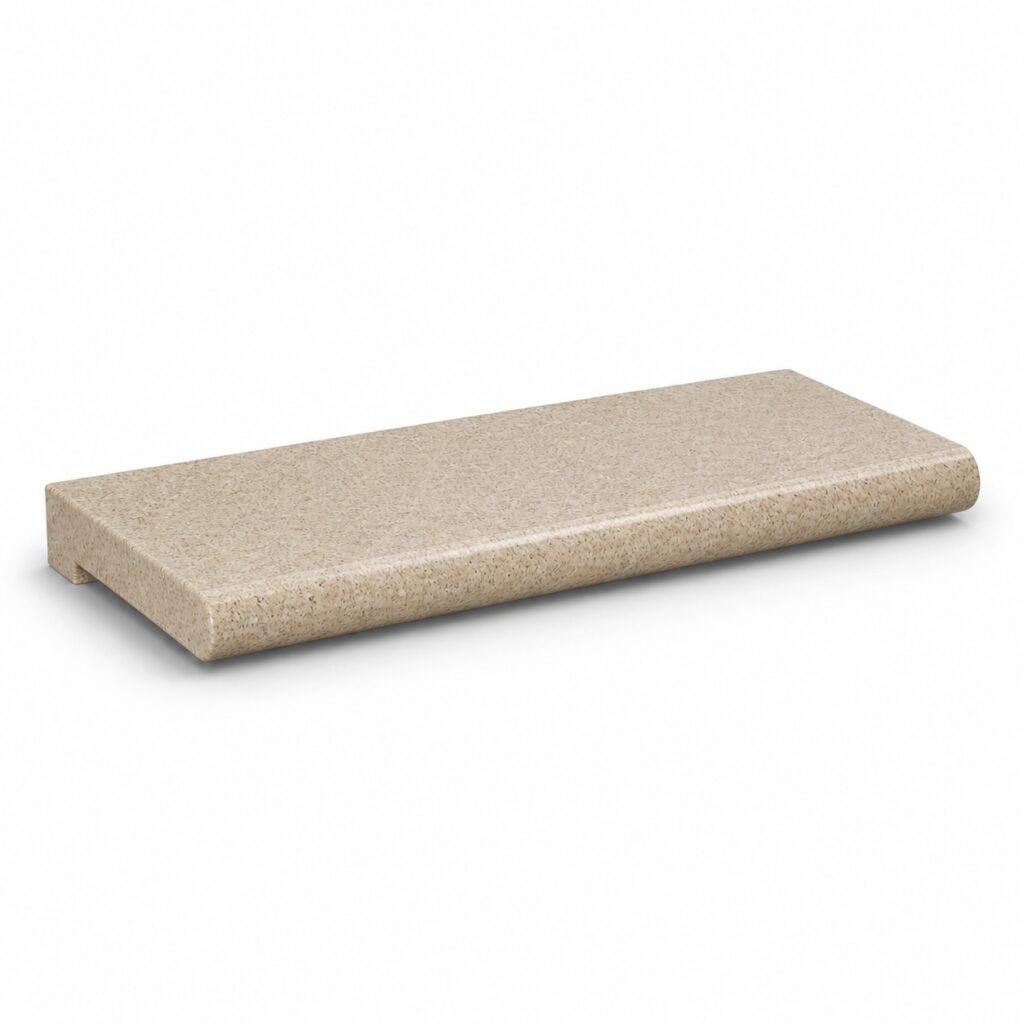 Подоконник гранитный G654 Sesame Black, профиль V — вариант 6